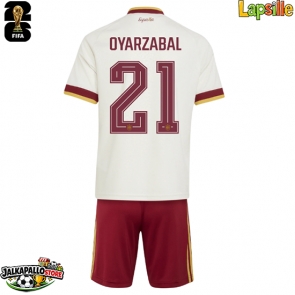 Espanja Mikel Oyarzabal #21 Vieraspaita Lapsille MM-kisat 2026 Lyhythihainen (+ shortsit)